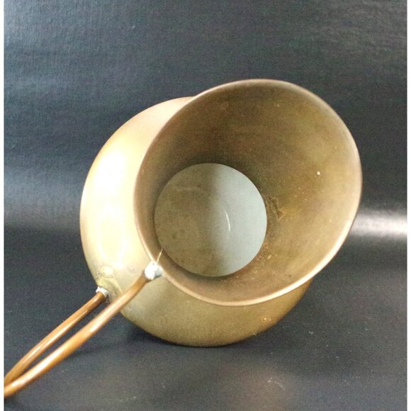 Decorative Ceramic and Brass Pitcher, Made in England - Picture 3 of 5